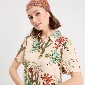 chemise manches courtes beige femme Chemise manches courtes beige femme