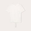 T-shirt détail noeud ecru femme