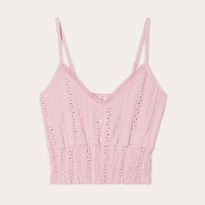 blouse broderie anglaise rose poudree femme Blouse broderie anglaise rose poudrée femme