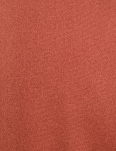 Chemise manches longues satin vieux rose femme
