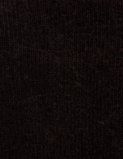 Pull manches longues noir femme