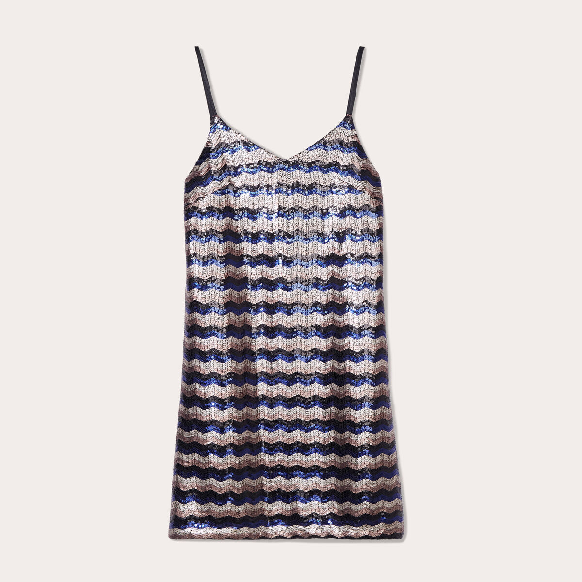 Robe moulante à sequins noir femme