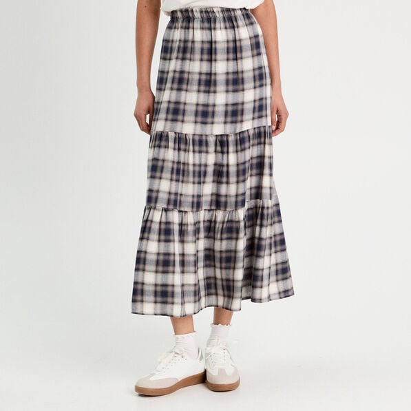 jupe longue evasee bleu marine femme Jupe longue évasée bleu marine femme