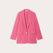 Veste blazer fluide rose femme