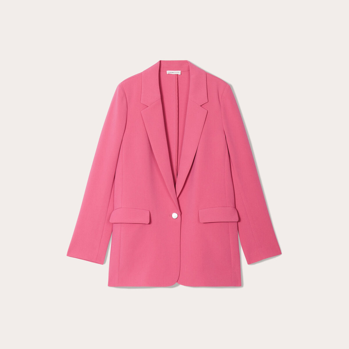 Veste blazer fluide rose femme