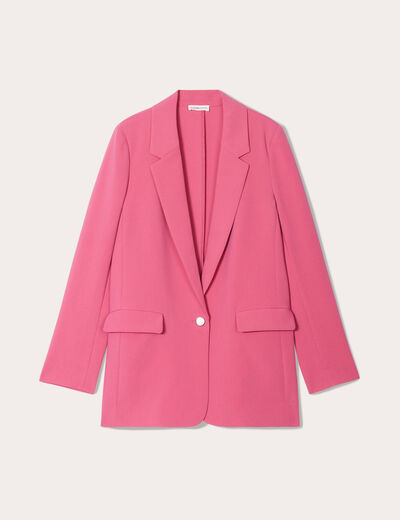 Veste blazer fluide rose femme