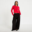 Pantalon barrel taille standard noir femme