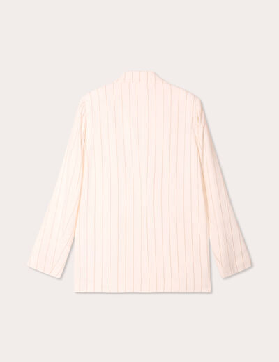 Veste blazer manches longues blanc femme