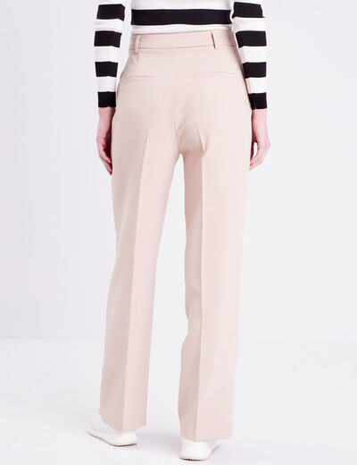 Pantalon city large sable femme