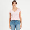 T-shirt manches courtes rose femme