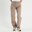 Jeans droit 5 poches marron cognac femme