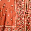 Blouse manches longues terracotta femme