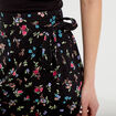 Jupe longue portefeuille noir femme
