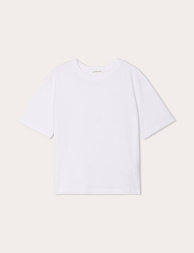 T-shirt manches courtes blanc femme