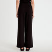 Pantalon large avec ceinture &agrave; bijou noir femme