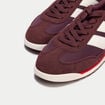 Basket aspect daim bordeaux femme