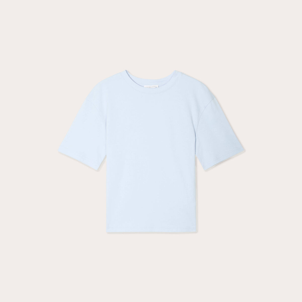 T-shirt manches courtes bleu ciel femme