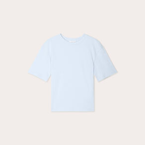 T-shirt manches courtes bleu ciel femme