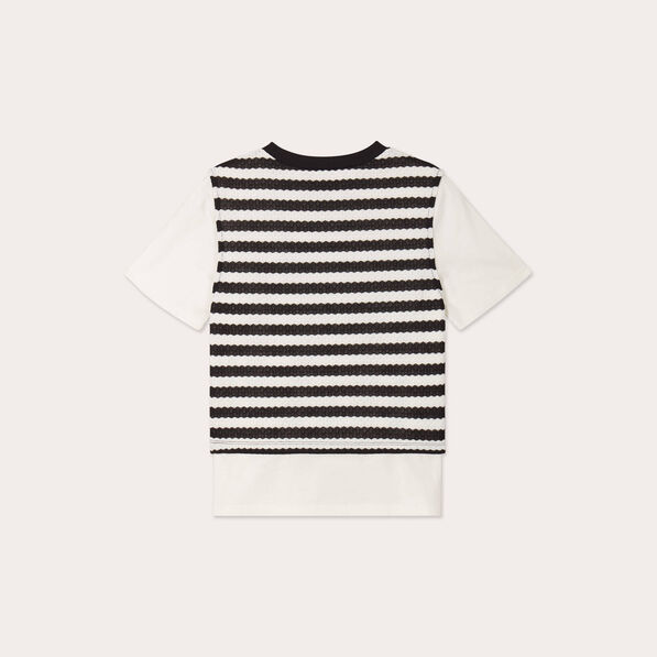 t shirt 2 en 1 ecru femme T-shirt 2-en-1 ecru femme