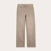 Jeans droit 5 poches marron cognac femme