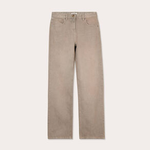 jeans droit 5 poches marron cognac femme Jeans droit 5 poches marron cognac femme