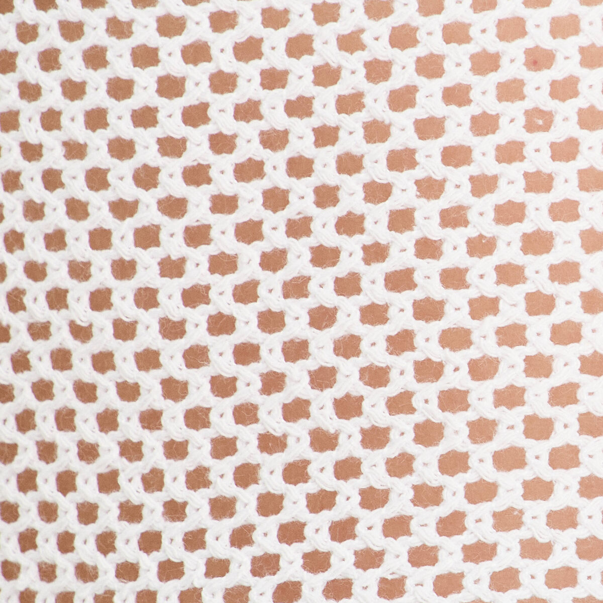 Débardeur effet crochet blanc femme