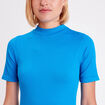 T-shirt manches courtes bleu femme