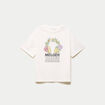 T-shirt oversize manches courtes blanc femme