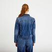 Veste en jean broderie d&eacute;tails clout&eacute;s denim double stone femme