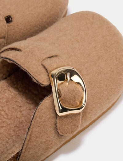 Chaussons sabot sable femme