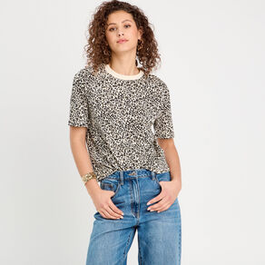 T-shirt manches courtes blanc femme