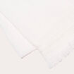 Foulard avec franges blanc femme