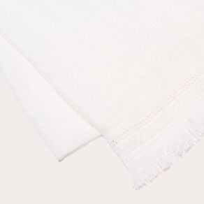 foulard avec franges blanc femme Foulard avec franges blanc femme