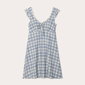 Robe trapèze sans manches blanc femme