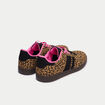 Baskets basses &agrave; lacets beige femme