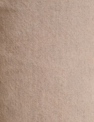 Jeans droit 5 poches marron cognac femme