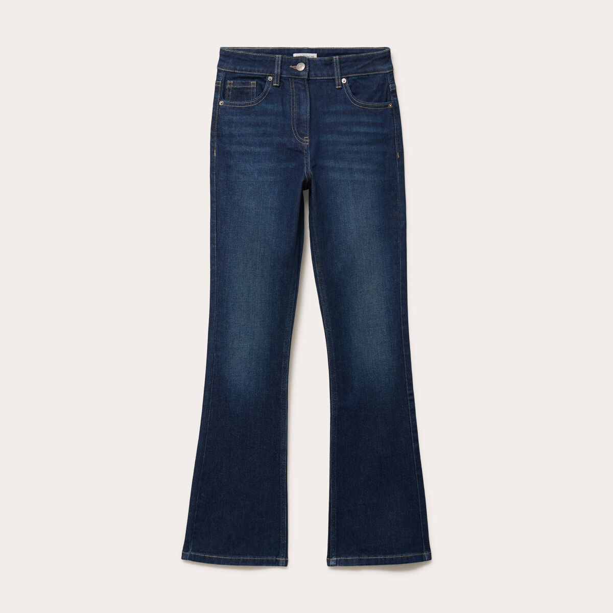 Jeans flare denim stone femme