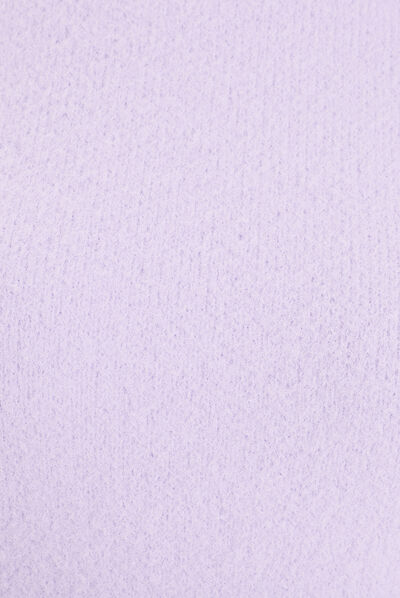 Pull avec col montant violet clair femme