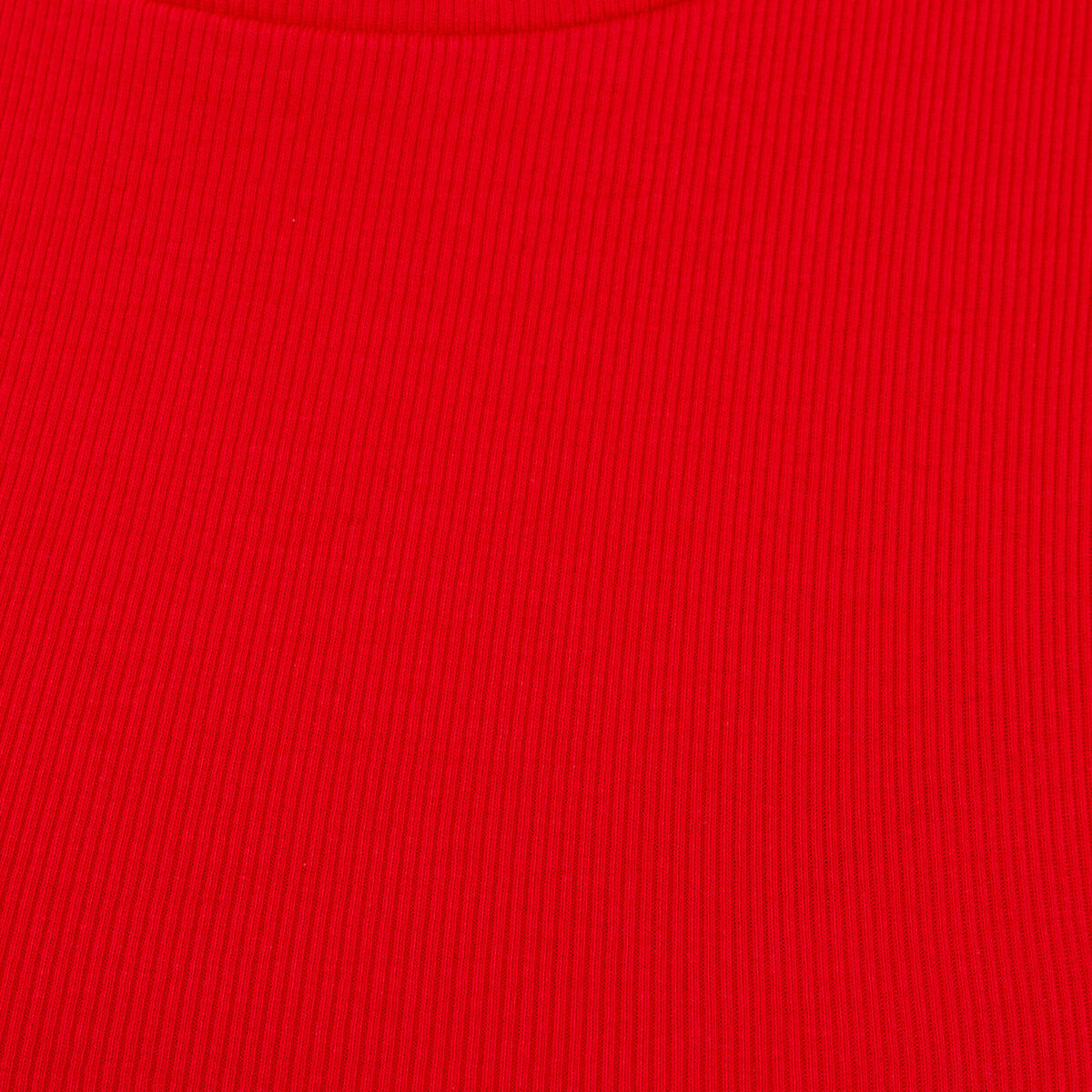 Débardeur volants brodés rouge femme