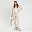 Pantalon slouchy velours sable femme