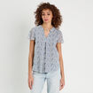 Blouse Fanny - manches courtes blanc femme