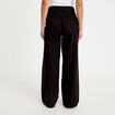 Jean wide leg taille haute denim noir femme