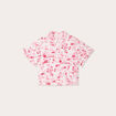 Chemise manches courtes rose fushia femme