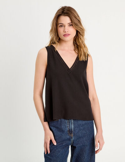 Débardeur sans manches noir femme