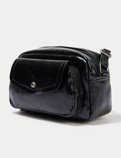 Sac similicuir noir femme