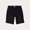 Bermuda large en jean denim noir femme
