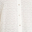 Blouse manches courtes ecru femme