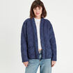 Veste matelassée bleu marine femme