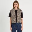 Gilet sans manches matelassé blanc femme