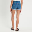 Short slim en jean denim stone femme